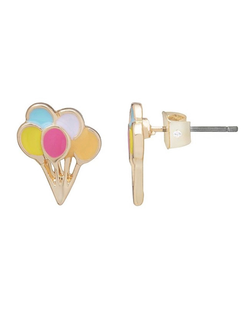 LC Lauren Conrad Gold-Tone Balloon Stud Earrings (NWT)